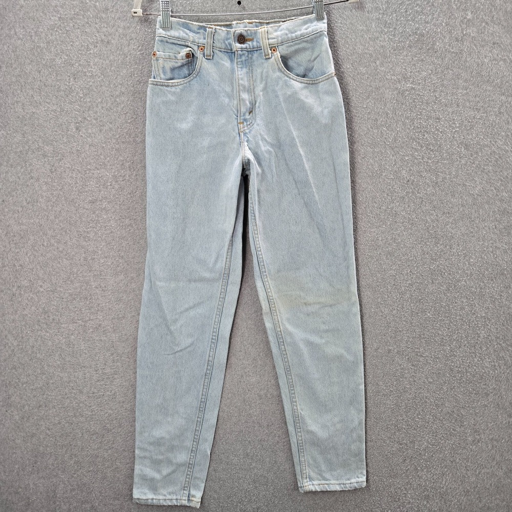 VINTAGE Levi's 17550-0233‎ Juniors Jeans 3 Mom Tapered High Rise 90s USA (26x29)